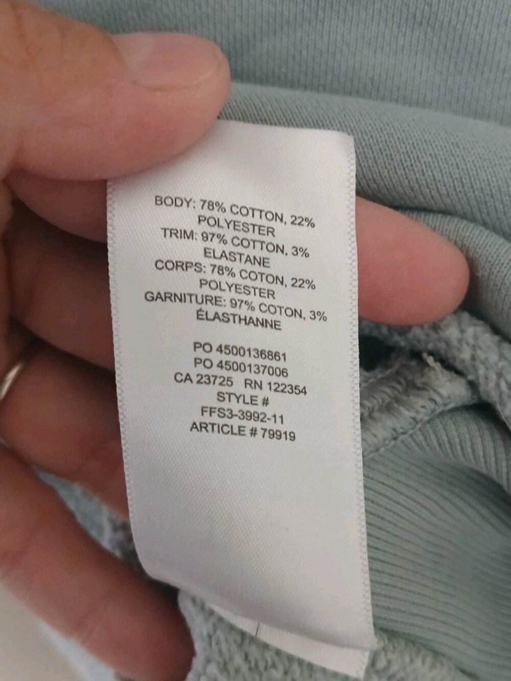 Aritzia Tna Cozy AF Fleece Cropped Raw Hem Sweatshirt - Picture 6 of 9